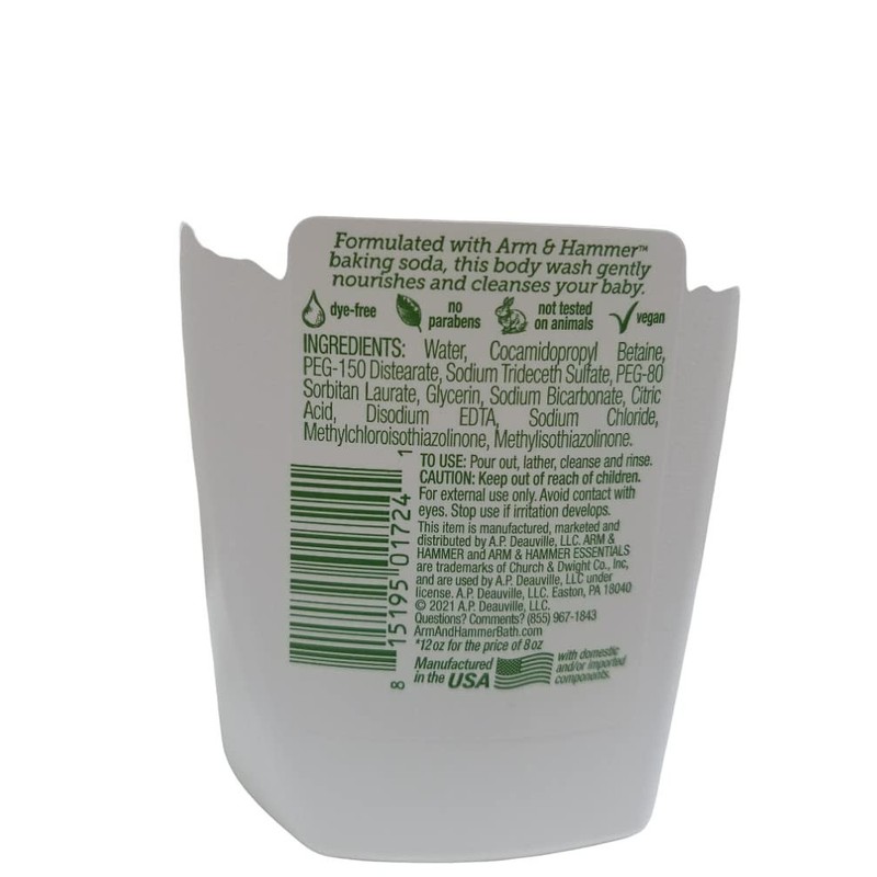 Arm & Hammer Essentials Baby Body Wash & Shampoo (Fragrance-Fre