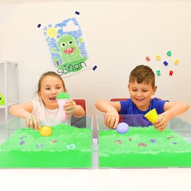 Zimpli Kids Gelli Play - Magically turns water into thick, colourful goo, Party Bag Fillers, Red or Green Random Colour, Children's Rewards Favours