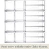 STORi Chloe Stackable Makeup Holder & Drawer Organizer Set, Clear,