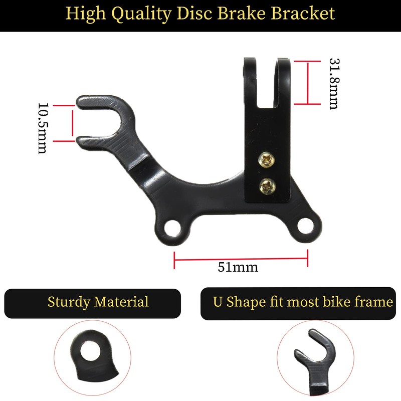 RUJOI Disc Brake Conversion Kit, 1Pcs Disc Brake Adapter Bracket