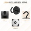 Neosmuk 120lb+ Extra Strong Magnet with Hook for Fridge,Heavy Duty