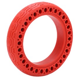 8.5x2.0 Electric Scooter Hollow Solid Tires Anti Puncture Non Slip Tyre for Xiaomi M365Red
