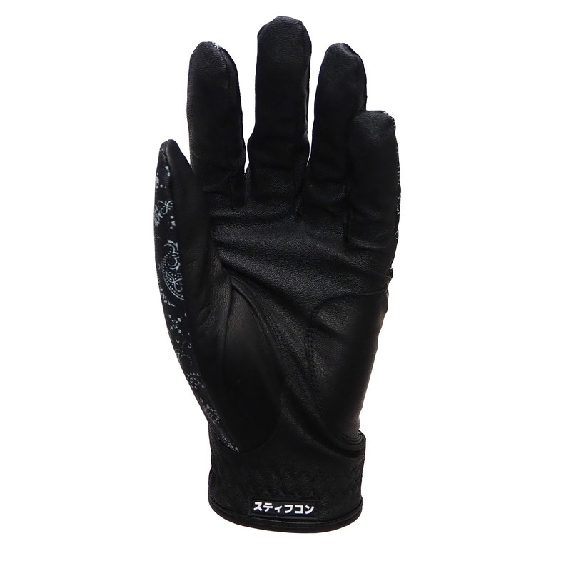 FLUO PAISLEY BLACK Mens Golf Glove Fluo_Paisley Black V5 Stiffcon