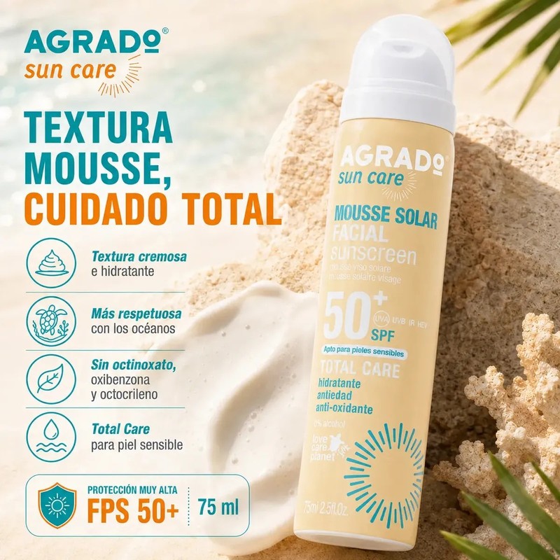 Bloqueador Solar Fps50 Hidratante Antiedad Agrado 75ml