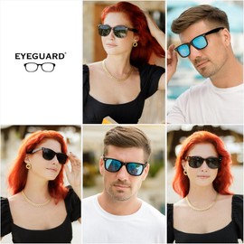 EYEGUARD 3 Pack Bifocal Reading Sunglasses for Men Women Classic Designer Sun Readers Outdoor Reading Glasses 2.25