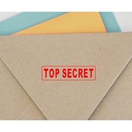 Printtoo Custom Stamp Office Stationary TOP Secret Self Inking Rubber Stamp-Red
