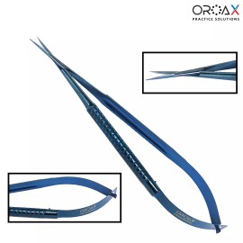 OROAX Castroviejo Micro Scissors 17cm Straight TC Dental Surgical Suture Removal Tools