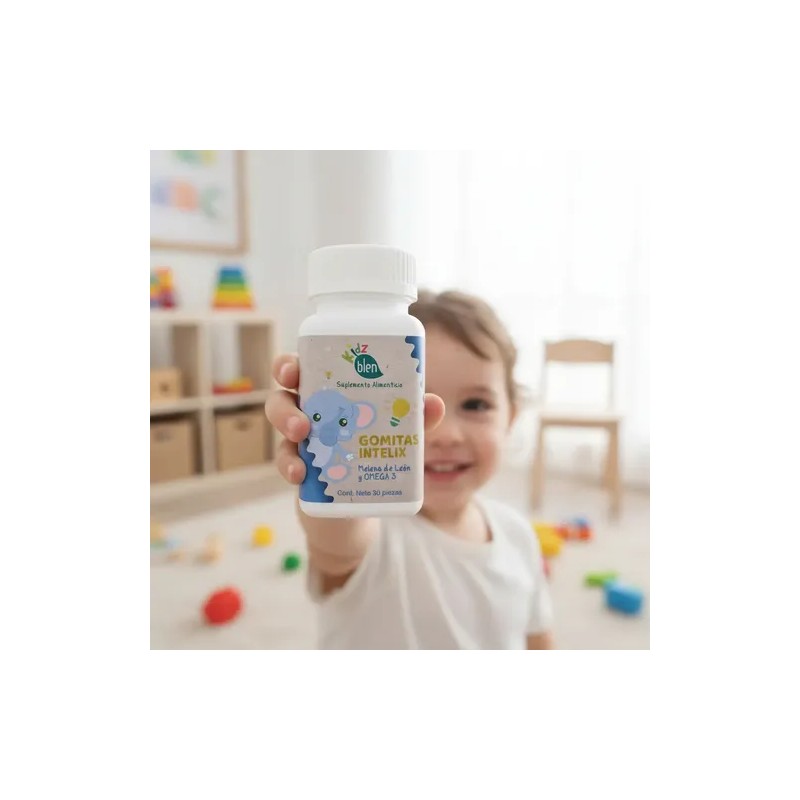 Gomitas Niños Intelix Melena De Leon Omega 3 Concentración