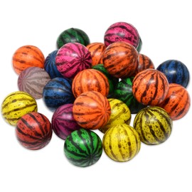 25 Bouncy Balls for Kids Party Favors | Colorful Watermelon Bouncy ball 27mm | Superball Small Rubber Balls for Kids