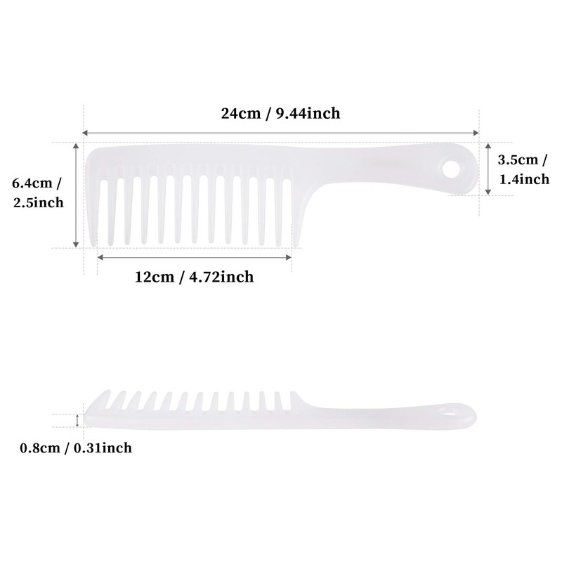 fenglin Wide Toe Comb, Extra Large Size, Anti-Static, Wide Teeth,