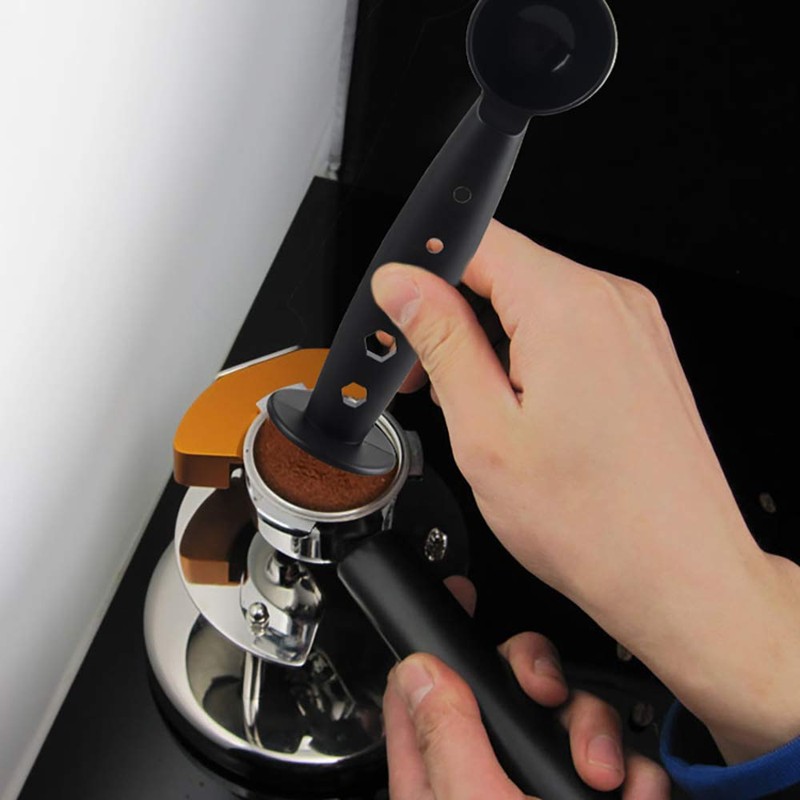 Coffer Tamper, Multifunctional Espresso Tamper with 10g Measuring Spoon, Coffee