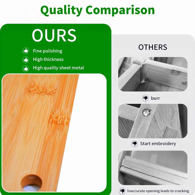WooFawn Expandable Bamboo Corner Shelf for Cabinet - 2-5 Tiers