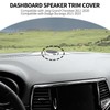 JeCar Dashboard Speaker Trim Cover ABS Interior Decoration Accessories Compatible