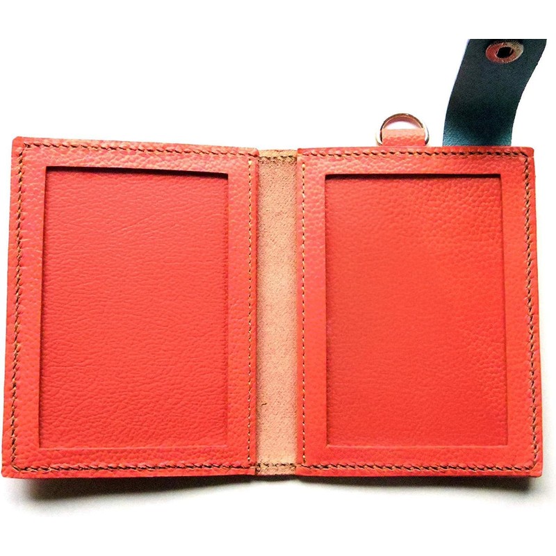 [TARUUUU] Genuine Leather Handicap Handbook Cover [L Size] (Red) /