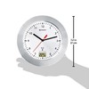 Bresser MyTime Bath 8020114 Bathroom Wall Clock with Temperature Display