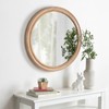 espidoo 27.5 Inch Round Wall Mirror: Farmhouse Style with Distressed