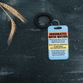Pool Safety Bracelet - Water Watch Badge Tag for Kids, Beach & Vacation Swim Accessories