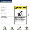 Caution Electrocution Hazard Keep Clear Sign, 10x7 Inches, Rust Free