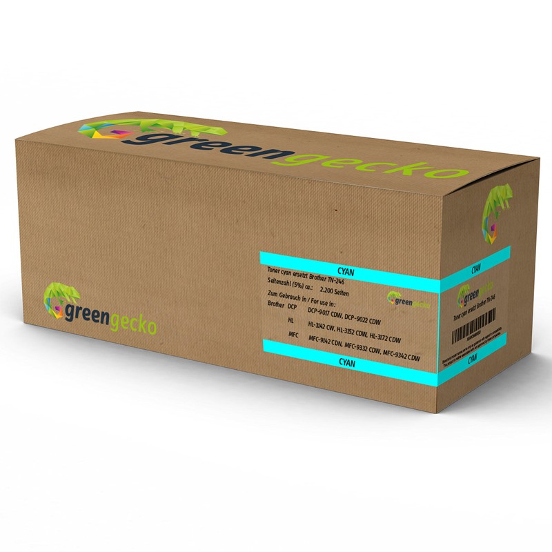 Toner Cyan Replaces Brother TN-246 / For Brother HL-3142cw, DCP-9022cdw,