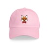 CafePress Hipster Fox Cap Unique Adjustable Baseball Hat Pink