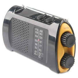 PhysiciansCare by First Aid Only 90423 Handheld Portable Crank Radio with Flashlight