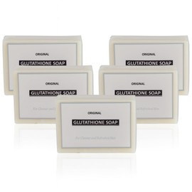 Relumins Original Glutathione Brightening Soap 120g - Helps Fade Dark Spots and Uneven Skin Tone - 120g x 5 Bars