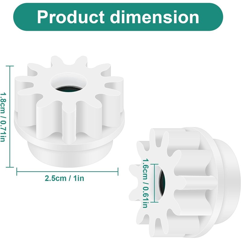 4-Piece Spin Mop Replacement Parts (White) Spin Mop Bucket Clutch