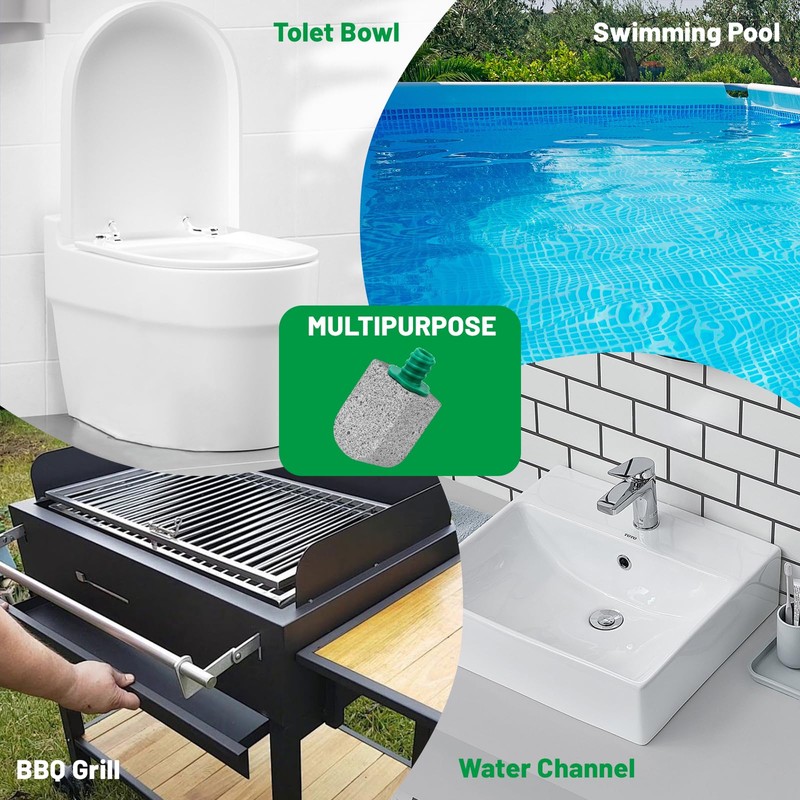 Pumice Stone Toilet Bowl Cleaner,Bathroom Cleaner Brush Toilet Wand Refills