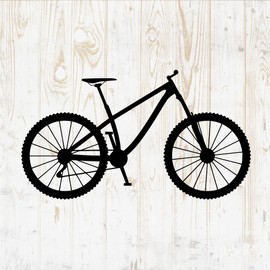 6 in Bicycle Sticker - Vinyl Decal for Wall Bottle Phone Car Home Bike Laptop Silhouette - Dirt Kids BMX Bike Helmet Cycle Mountain DWSV3281