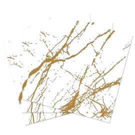 Zelten 2-Ply 20 Count Colored Paper Napkins Shabby Chic Napkins for Wedding Dinner Tea Party Decoration E (White Marble, 1)