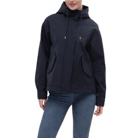 Rokka&Rolla Women's Hooded Rain Jacket Utility Parka