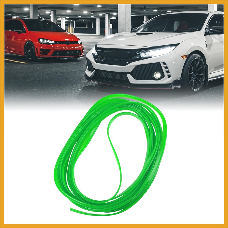 Partuto 5m Green DIY Car Interior Exterior Decoration Trim Strip