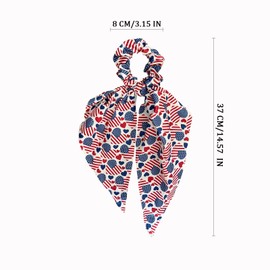 American Flag Hair Ties for Women Patriotic 4th of July Hair Accessories