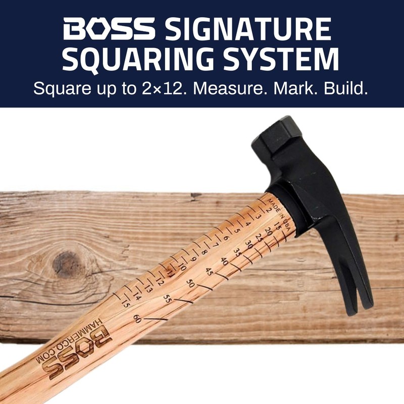 Boss Hammer 22 oz. Premium 4340 Steel Rip Claw Hammer