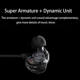 KZ ZST 1BA 1DD in Ear Earphone Clear HiFi Monitor Earbuds Wired Sport Gaming Earphone for Musician Singer Audiophile