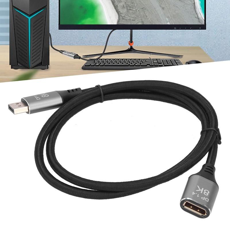 DP Male to Female DP Connecting Cable Computer 8K 60Hz