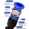 HATOOLHA® Push-to-Connect Fittings 10 Pcs Air Line Quick Connector Pneumatic