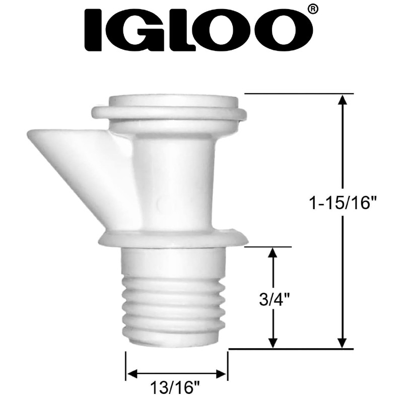 IGLOO Part's (White) Push Button Spigot, 2-10 Gallon Water Jugs