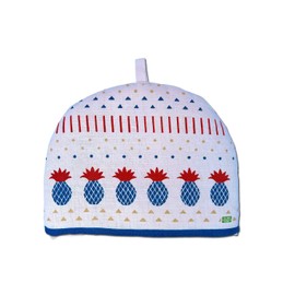 Pineapple Tea Cozy Cover | Irish Linen Teapot Cozy Cover - White