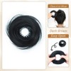 QIANCHUN Hair Bun Extension Synthetic Straight Neat Donut Updo Stretchy