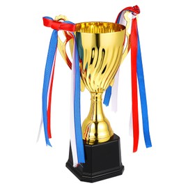 STOBOK Award Trophy Cups Golden Metal Trophy Winner Award Trophies Competition Cup Sports Tournament Prizes Honor Trophy for Kids Adults