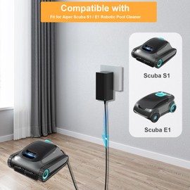 16.8V Charger for Aiper Scuba S1 Cordless Robotic Pool Cleaner Compatible with Aiper Scuba S1 E1 14.4V Li-ion Battery Cordless Robotic Pool Vacuum Cleaner Power Adapter Cord