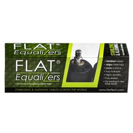 FLAT Equalizers - 3/8" - 16 Thread Size | Stop Wobbly Tables | Restaurant Grade, Easy Install, Improves Customer Experience