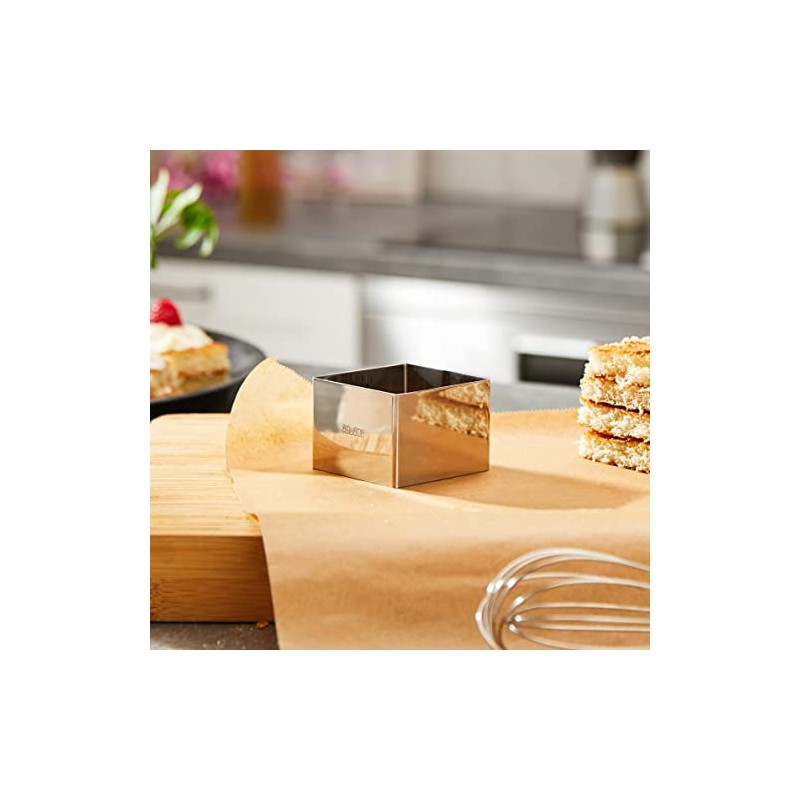 IBILI ARO CUADRADO INOX 6x6x4,50 CMS, Stainless Steel, Silber, 6