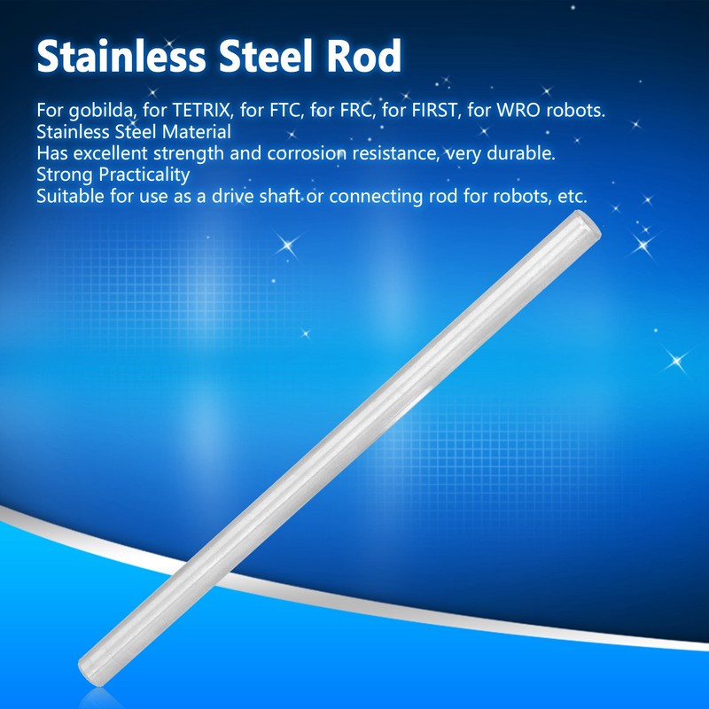 10Pcs Stainless Steel Rod Round Straight Shaft Bar 8mm Accessory