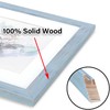 KAIWIN 100% Solid Wood Blue 8x10 Picture Frame 2 Pack