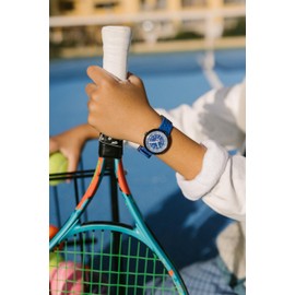 Flik Flak Girl Watch Casual Blue Bio-sourced Quartz Fizz in Blue