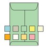 Open End Catalog Envelopes, 9" x 12", 28#, Recycled, Green