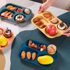 Vesici 8 Pcs Large 12 Inch Unbreakable Divided Plates for