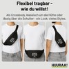Huuraa Bauchtasche Waage Sternzeichen Symbol Geschenk 2,5 Liter Black Waage